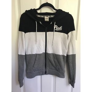 SOLD! Tri-color PINK Victoria Secret sweatshirt